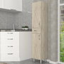 Hanah Home Mueble de Baño 2 Puertas 1 Cajón Selin Travertino Melamina 35x179x31.3cm
